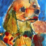 描きかけの絵 | 油彩 x 油彩用紙  | 30 x 24cm | 2025 #現代アート #