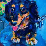 SOLD | 油彩 x 油彩用紙  | 30 x 24cm | OTANI. #犬