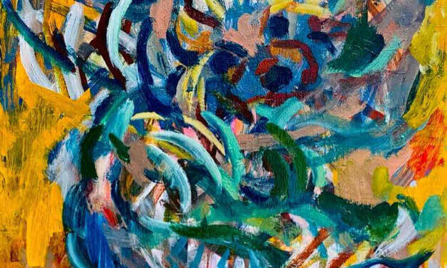 描きかけの絵 | 油彩 x 木製パネル  | 45 x 53cm | 2025  #現代アート