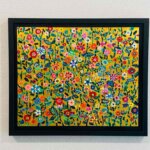 SOLD | 花 | 油彩 x 木製パネル | 38 x 45cm #tagboat