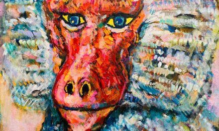 ON SALE | マントヒヒ | 油彩 x 木製パネル  | 65 x 53cm #tagboat