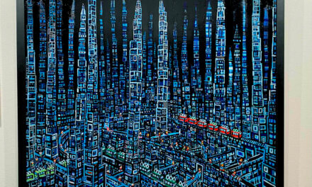 ON SALE | まち| ブラック | 油彩 x キャンバス | 80 x 100cm #TAGBOAT