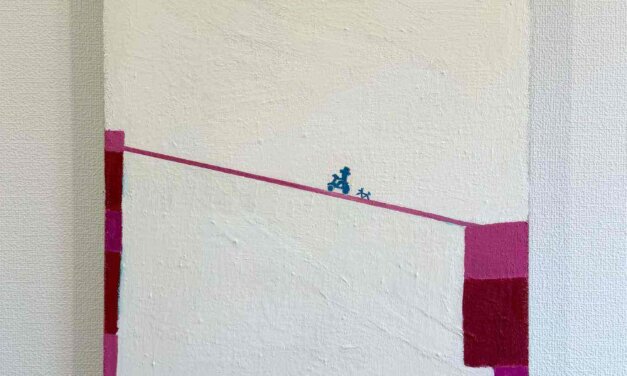 SOLD | rider | 油彩 x キャンバス  | 45 x 38cm #artsticker