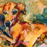 描きかけの絵 | 油彩 x 油彩用紙  | 30 x 24cm　#現代アート