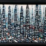 ON SALE | まち | 油彩 x キャンバス | 15 x 22cm #otani.