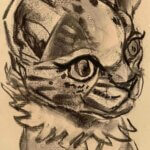 NEW | ドローイング x 紙  | 29 x 22cm | 2026  #猫