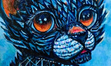 NEW | LEOPARD | 油彩 x 木製パネル | 65 x 53cm #現代アート