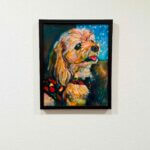 SOLD | 油彩 x 油彩用紙  | 30 x 24cm | OTANI. #犬