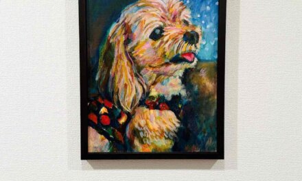 SOLD | 油彩 x 油彩用紙  | 30 x 24cm | OTANI. #犬