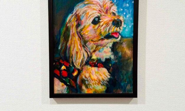 SOLD | 油彩 x 油彩用紙  | 30 x 24cm | OTANI. #犬