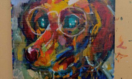 描きかけの絵 | 油彩 x 木製パネル  | 53 x 45cm  #現代アート