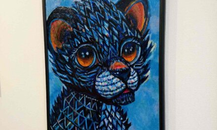 展示中 | LEOPARD | 65X53CM | ねこ展 | KOBE SUBWAY MUSEUM | 1月29日-3月22日 | 2026 #現代アート