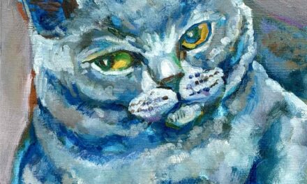 NEW | 油彩 x 油彩用紙  | 30 x 24cm | 2026 #現代アート #猫