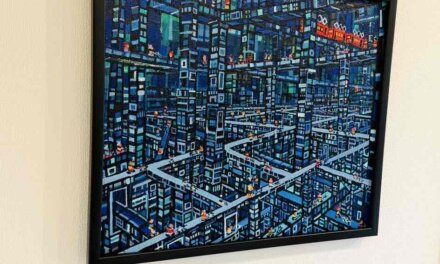 NOW ON SALE | 青のまち | 油彩 x キャンバスボード | 38 x 45cm #TAGBOAT