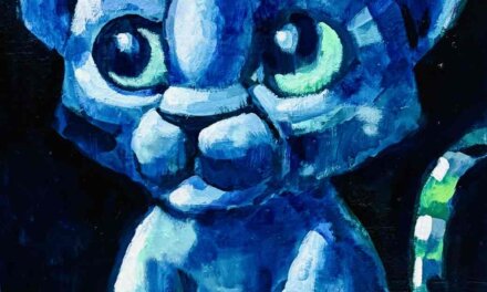 描きかけの絵 | 油彩 x 木製パネル | 65 x 53cm #現代アート #絵画 #leopard