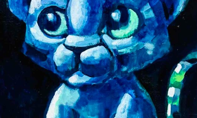 描きかけの絵 | 油彩 x 木製パネル | 65 x 53cm #現代アート #絵画 #leopard