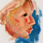 描きかけの絵 | 油彩 x キャンバスボード | 45 x 38cm #現代アート