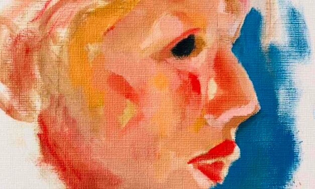 描きかけの絵 | 油彩 x キャンバスボード | 45 x 38cm #現代アート