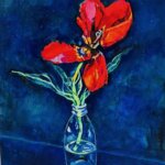 NEW | チューリップ | 油彩 x キャンバスボード | 45 x 38cm #現代アート