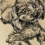 NEW & sold | 水彩 x 紙  | 29 x 22cm | 2026 #犬