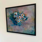 展示予定 | 水仙の花 | 油彩 x キャンバスボード | 45 x 53cm #現代アート #個展