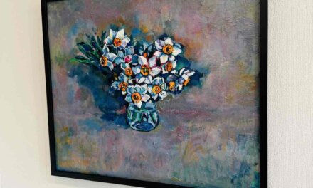 展示予定 | 水仙の花 | 油彩 x キャンバスボード | 45 x 53cm #現代アート #個展