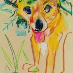 NEW | ドローイング x 紙  | 41 x 31cm | 2025 #犬