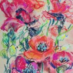 NEW | ドローイング x 紙  | 29 x 22cm #花