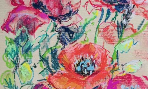 NEW | ドローイング x 紙  | 29 x 22cm #花