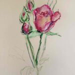 NEW | ドローイング x 紙  | 29 x 22cm #花