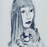 NEW | ドローイング x 紙  | 29 x 22cm #犬