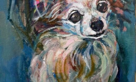 NEW | 油彩 x 油彩用紙  | 30 x 24cm  #犬 #現代アート