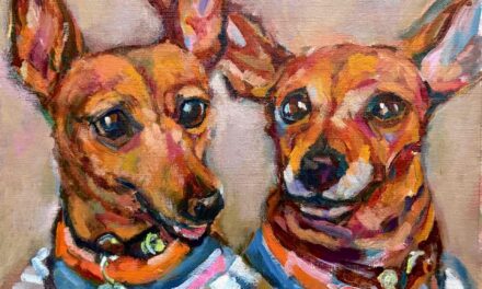 NEW | 油彩 x 油彩用紙  | 30 x 24cm  #犬 #現代アート