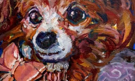 NEW | 油彩 x 油彩用紙  | 30 x 24cm  #犬 #現代アート