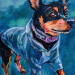 NEW | 油彩 x 油彩用紙  | 30 x 24cm  #犬 #現代アート