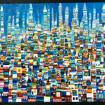 ON SALE | 海のまち | 油彩 x キャンバス | 80 x 100cm #TAGBOAT