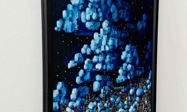 NOW ON SALE | 夜空のまち | 油彩 x キャンバス | 72 x 50cm #TAGBOAT