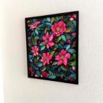 NOW ON SALE | 山茶花 | 油彩 x キャンバスボード | 45 x 38cm #TAGBOAT