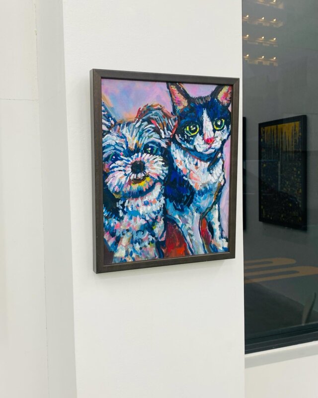 NEW | 30x24cm | 油彩x油彩用紙 
ドローイングイベントにご参加頂きました皆様ありがとうございました😊
🐕油絵のご依頼もお受けします🐕
#tagboatgallery #現代アート #犬同伴可 #似顔絵イラスト #デザイン #イラスト #油絵