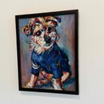 SOLD | 油彩 x 油彩用紙  | 30 x 24cm | OTANI. #犬