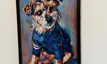 SOLD | 油彩 x 油彩用紙  | 30 x 24cm | OTANI. #犬