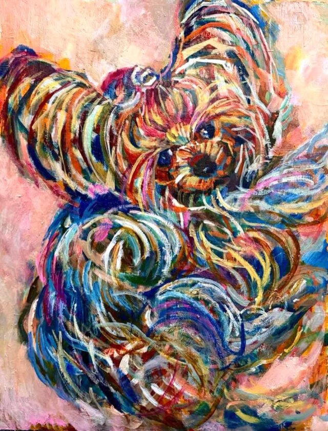 NEW | 柴犬 | 油彩 x 紙 | 24 x 30cm | 2022 #犬