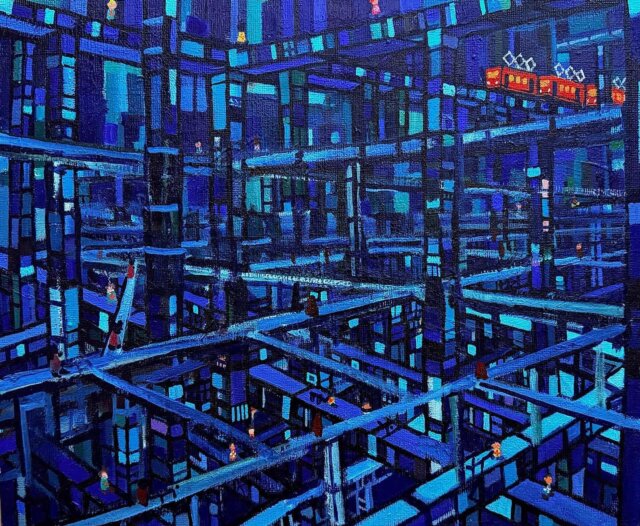 描きかけの絵／54x72cm 油彩xキャンバス 2018 ＃現代アート | 大谷太郎