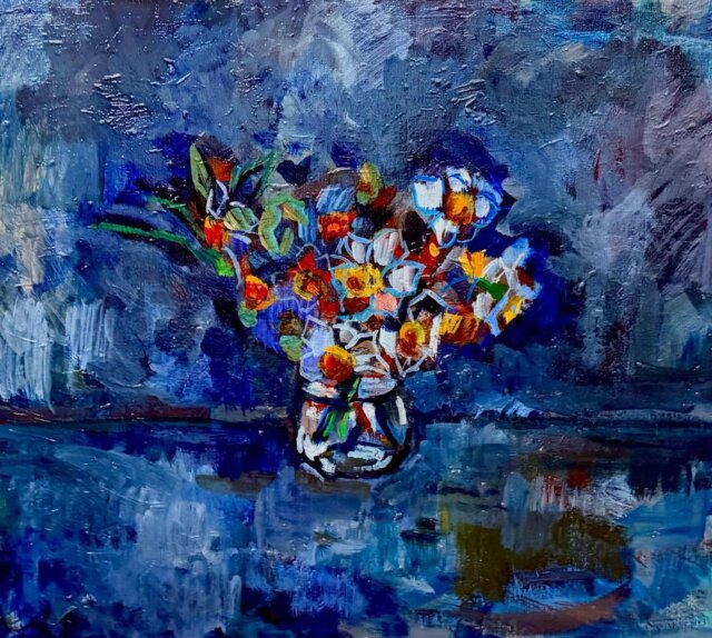 描きかけの絵／54x72cm 油彩xキャンバス 2018 ＃現代アート | 大谷太郎