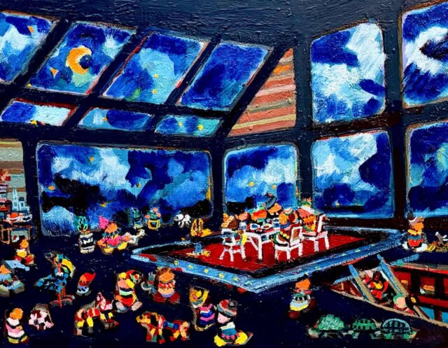 描きかけの絵／54x72cm 油彩xキャンバス 2018 ＃現代アート | 大谷太郎