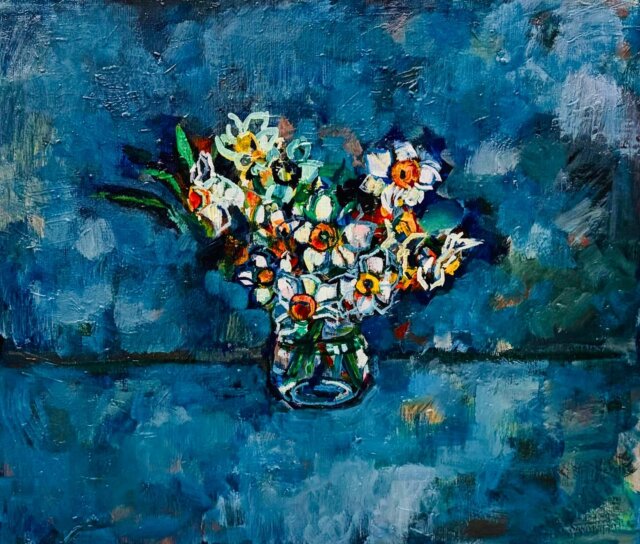 描きかけの絵／54x72cm 油彩xキャンバス 2018 ＃現代アート | 大谷太郎