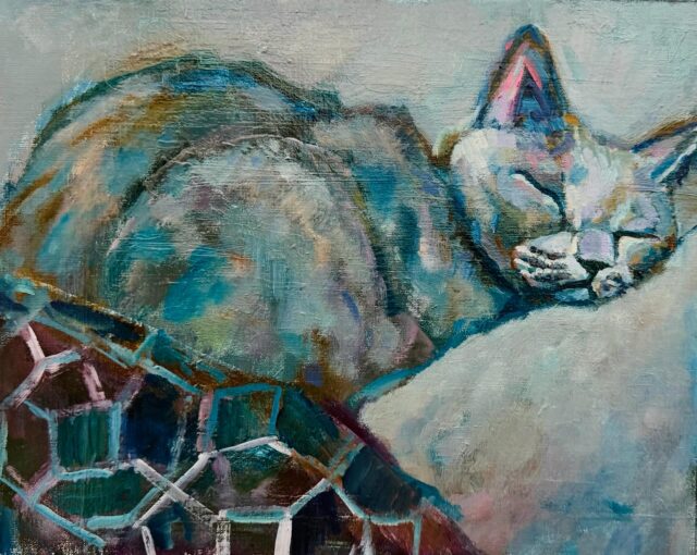 油絵現代アート絵画インテリアArtwork oil painting 描きかけの絵 | 130 x 130cm | 油彩xキャンバス | 2018 ＃現代アート
