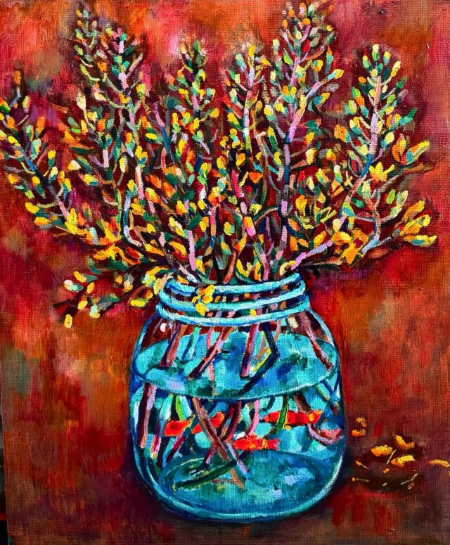 油絵　絵画　絵　アート　現代アート【my】 描きかけの絵 | 油彩 x キャンバス | 130 x 97cm | 2024 #現代アート