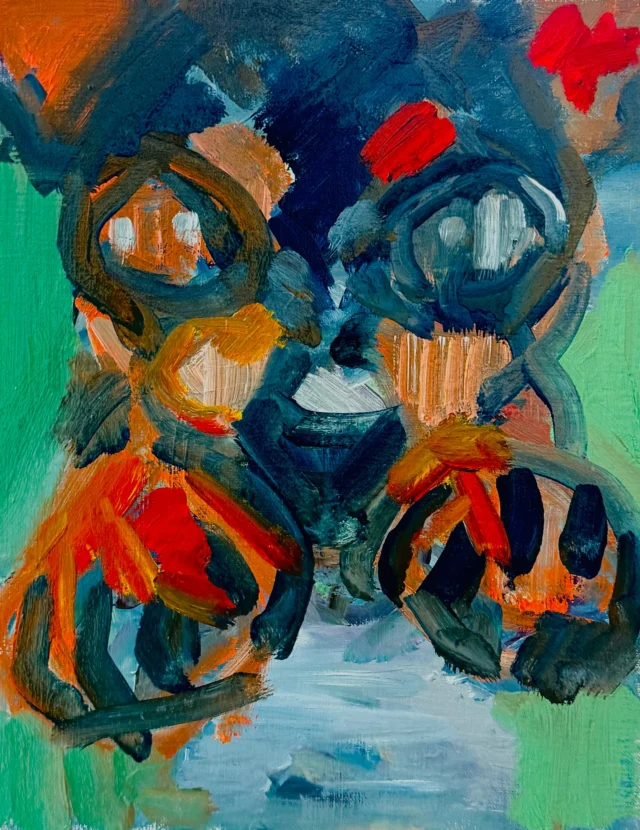 現代アート 絵画 キャンバス作品 Sutand Up Oil painting 現代アート絵画 手作りのオリジナル現代花のキャンバス