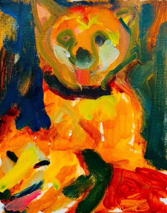 描きかけの絵／ 45x53cm 油彩xキャンバス 2018 ＃現代アート | 大谷